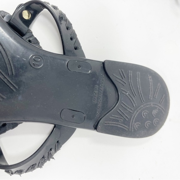 JACK ROGERS Women’s Black GEORGICA Jelly Sandals Whipstiched Round Design Sz 10 - Picture 7 of 10